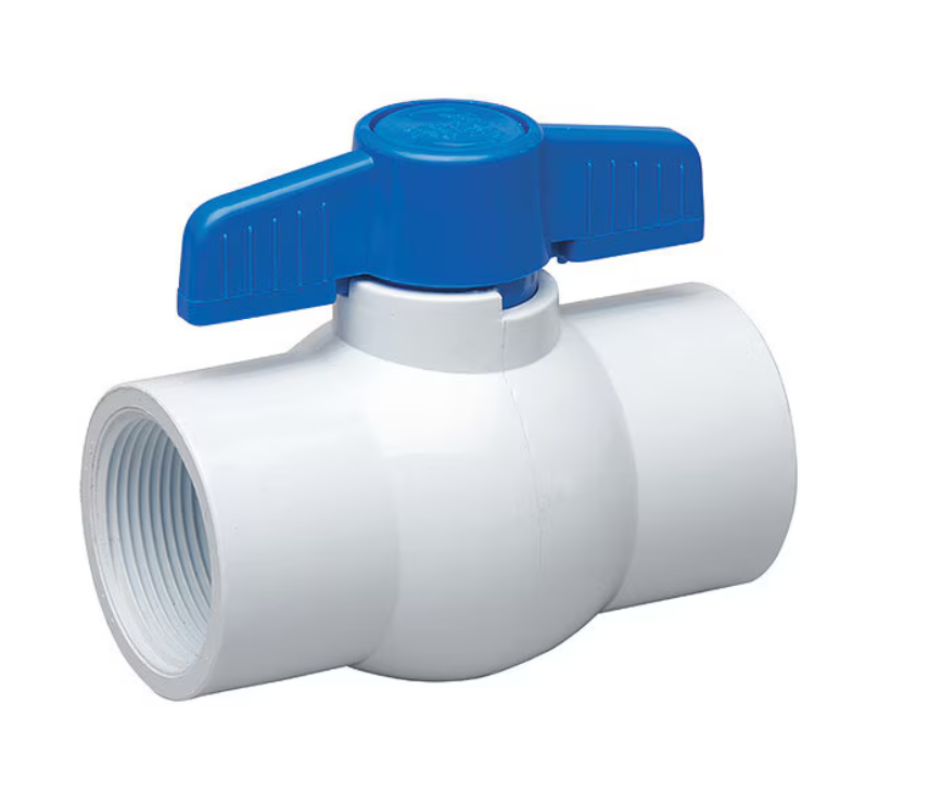 1-1/2" FNPT PVC Ball Valve Inline