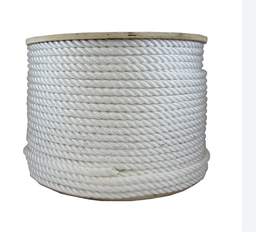 1/4″ Twisted Nylon Rope White